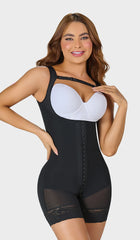 F0065 - MID-THIGH FAJA WITH BACK COVERAGE AND WIDE STRAPS