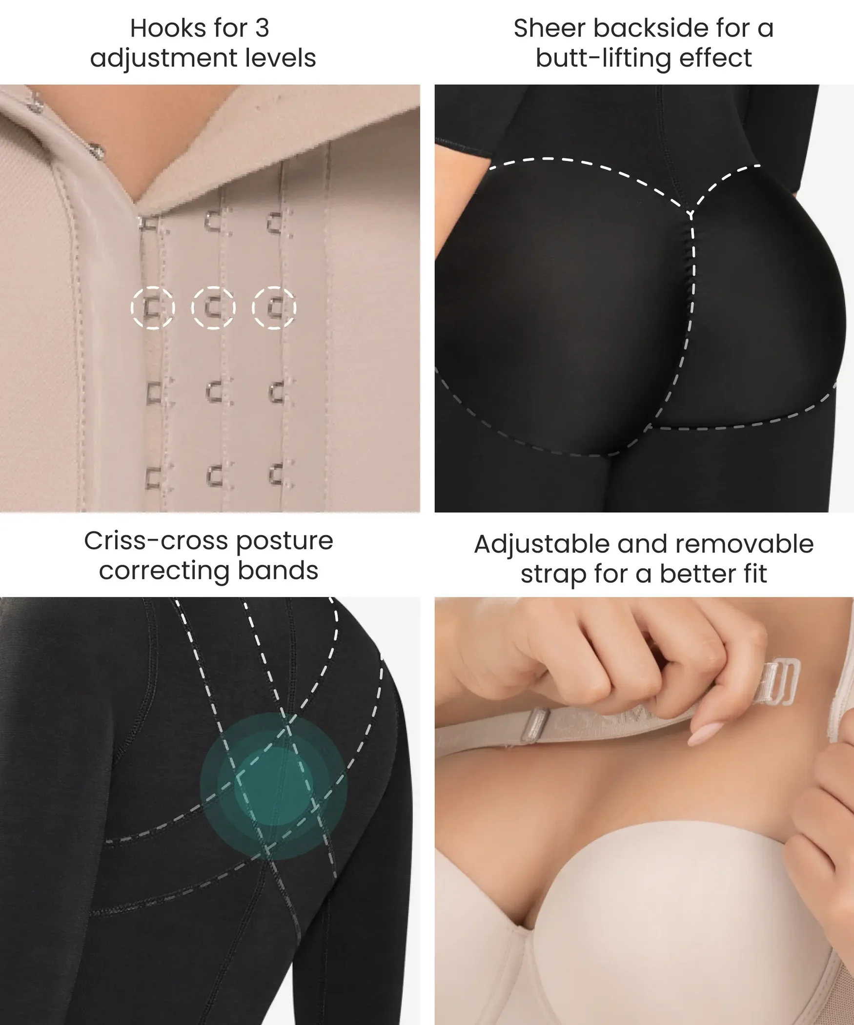 Arm shaping gradual compression bodysuit - Style 294