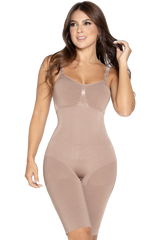 Jackie London 351 Seamless Capri Bodysuit with Bra