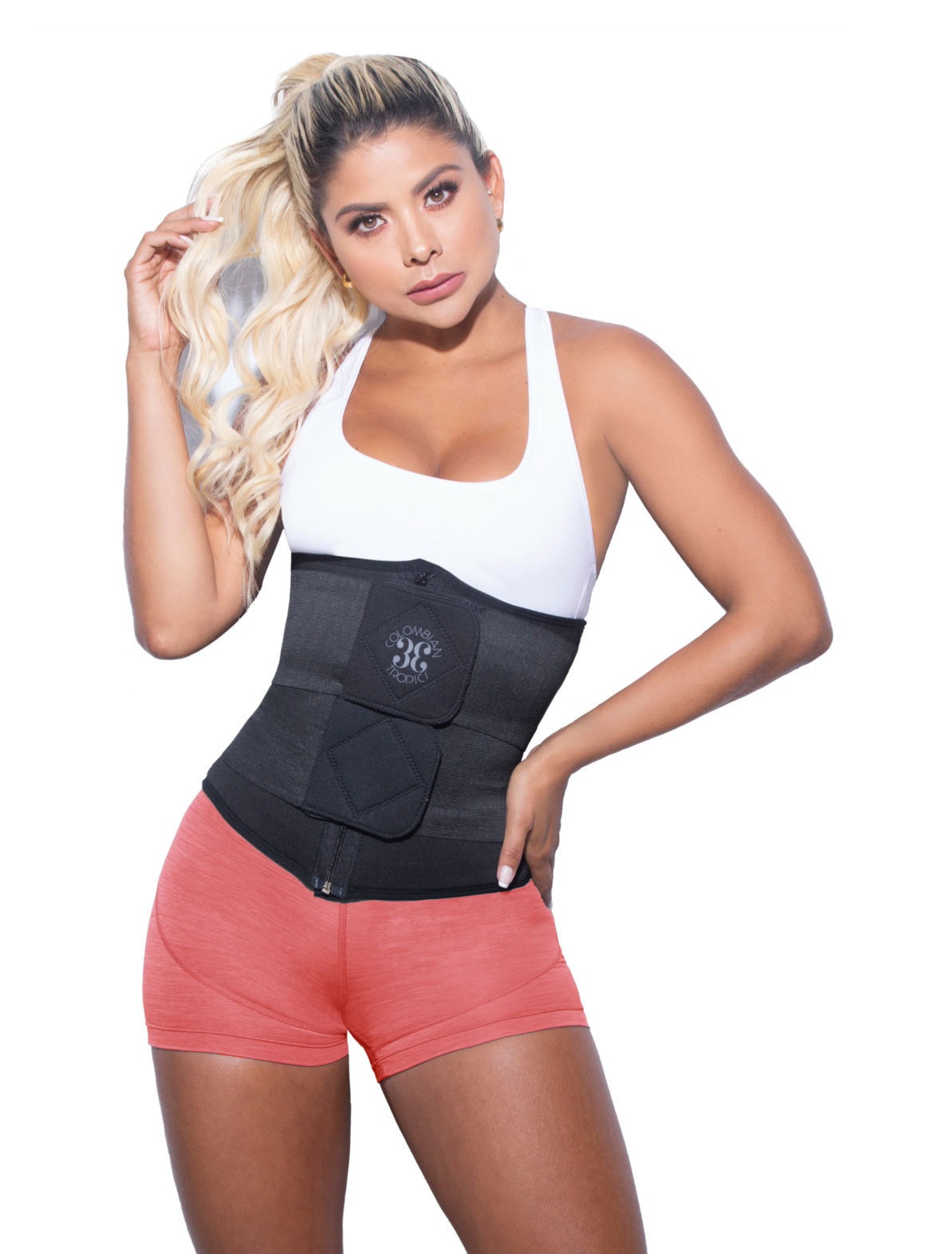 Colombian Tropics -  Neoprene Two Belt Waist Trainer